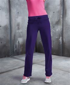 JH077 Sports Jogger Lounge wear AWDIs Girlie Womans Tapered Track Pant 